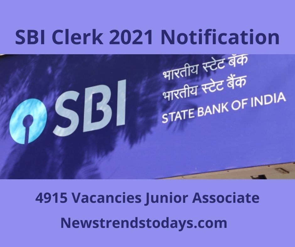 SBI Clerk 2021 Notification