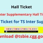 TS Inter Supplementary Hall Ticket
