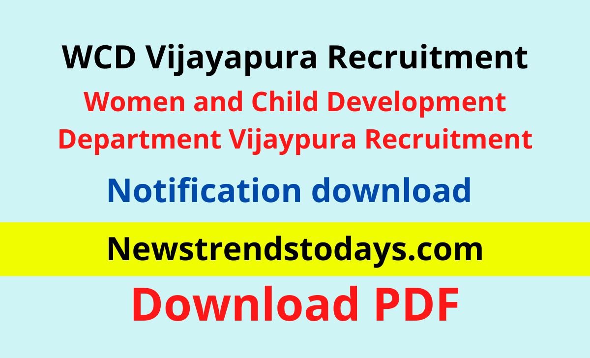 WCD Vijayapura Recruitment